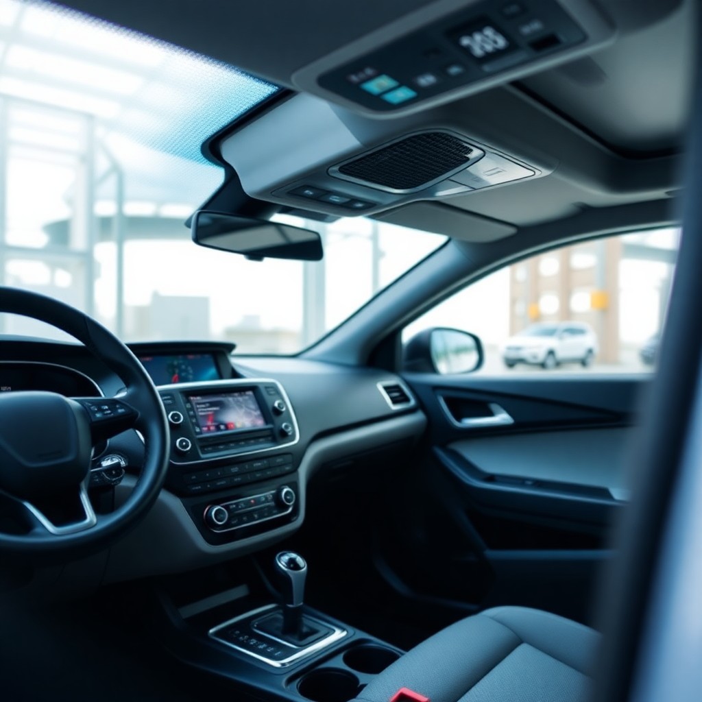 Componentes de sistema de climatización auto moderno